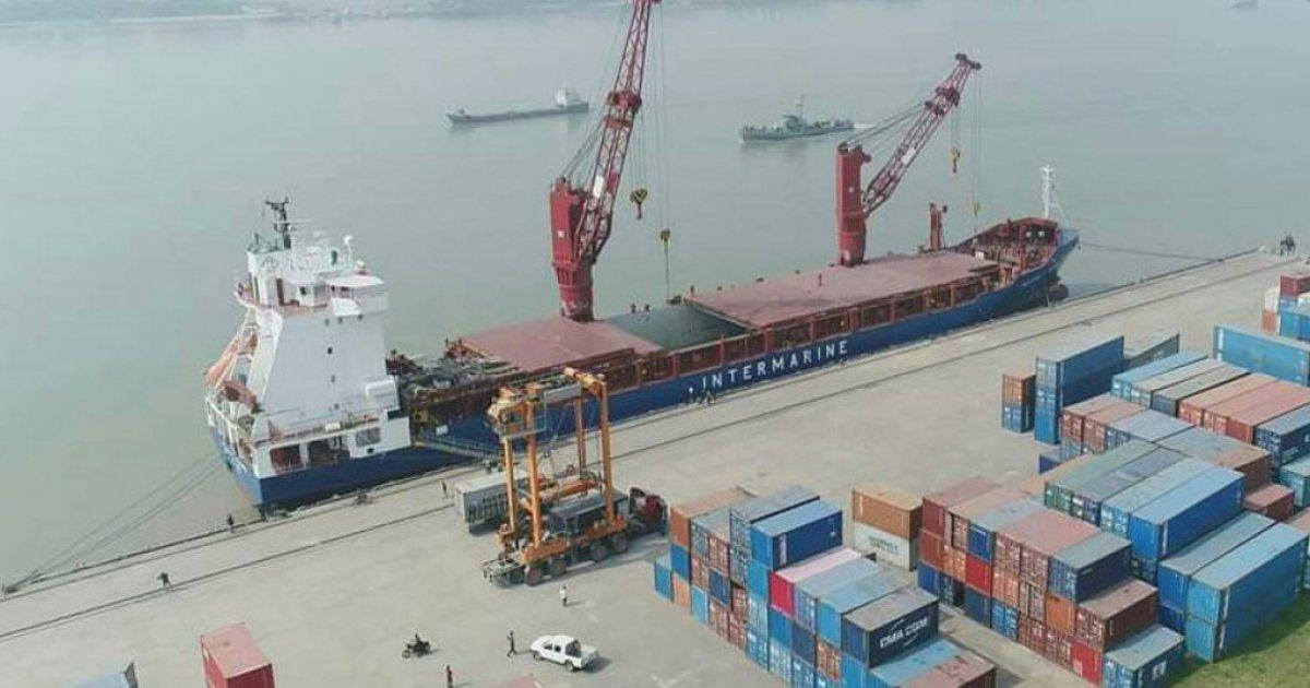 Port agency representative coordinating vessel clearance and husbandry services at Chattogram Port